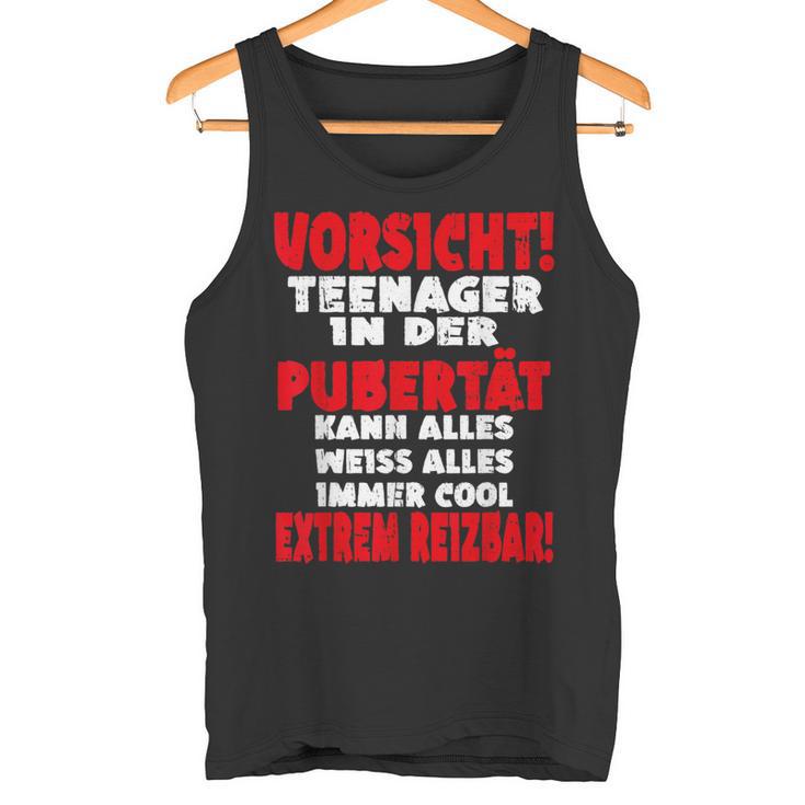 Vorsicht Nager In Der Puberty Nie Slogan Tank Top