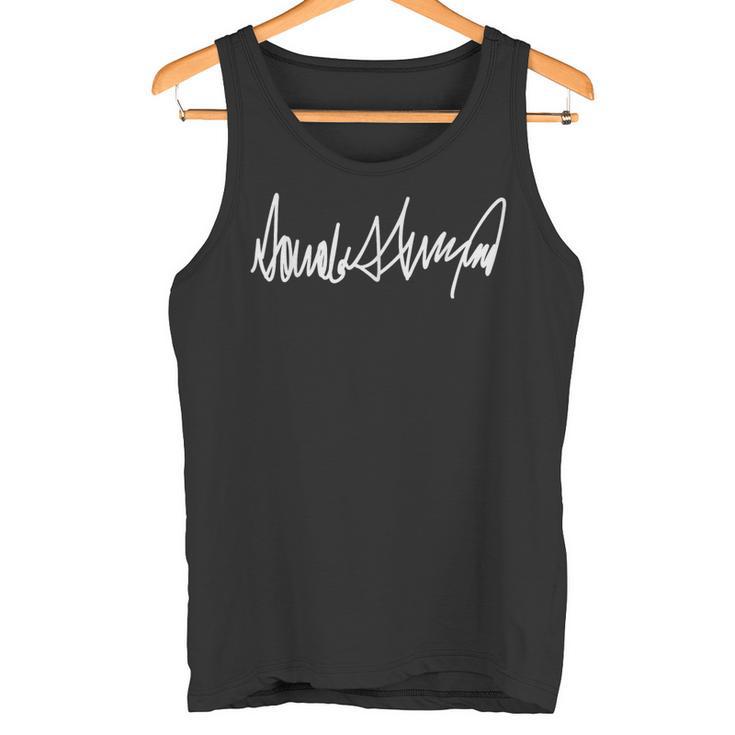 Wahl Trump President Donald J Trump Signature Tank Top