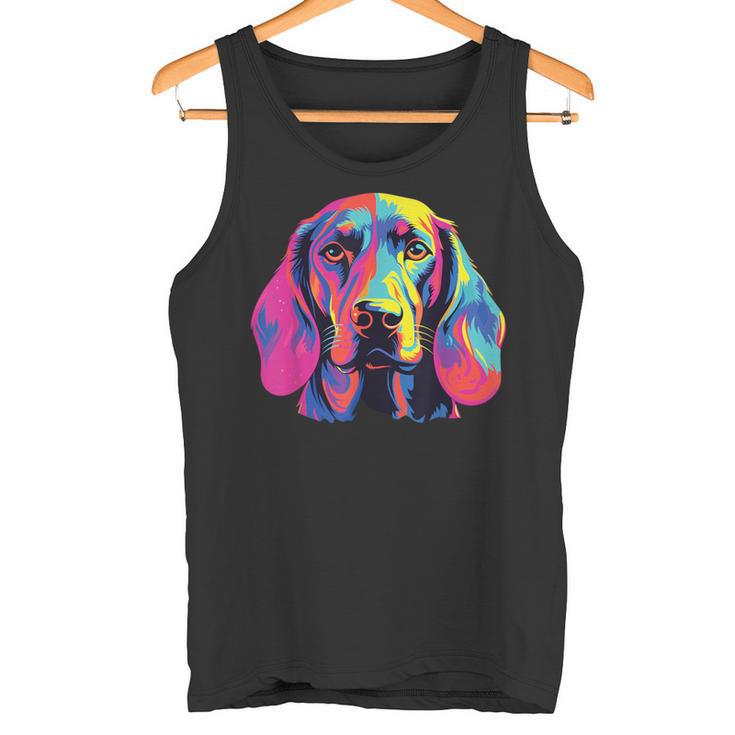 Watercolour Colourful Bavarian Mountain Sweat Dog Tank Top