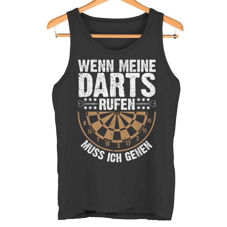 Wenn Meine Darts Rufen Muss Gehen Dartspieler Tank Top