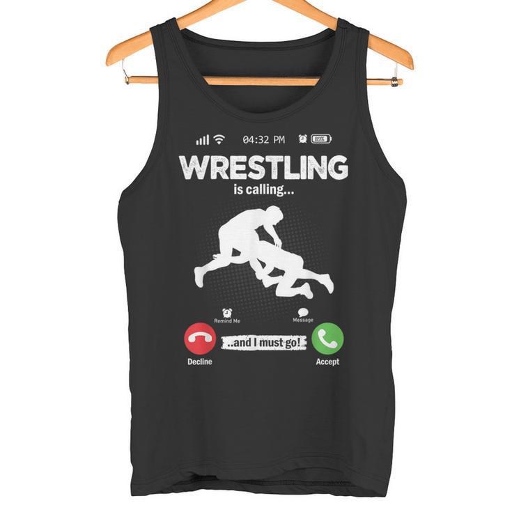 The Wrestling Calls Retro Wrestling Wrestling Tank Top