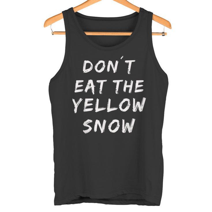 Yellow Snow Ski Snowboard Apres Ski Party Outfit Tank Top