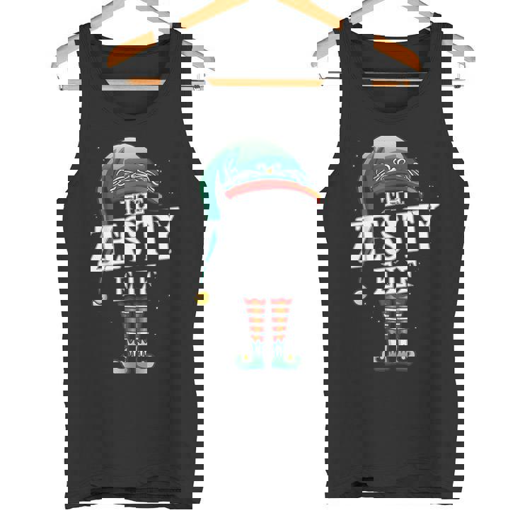 Zesty Elf Christmas Group Xmas Pajama Party Tank Top