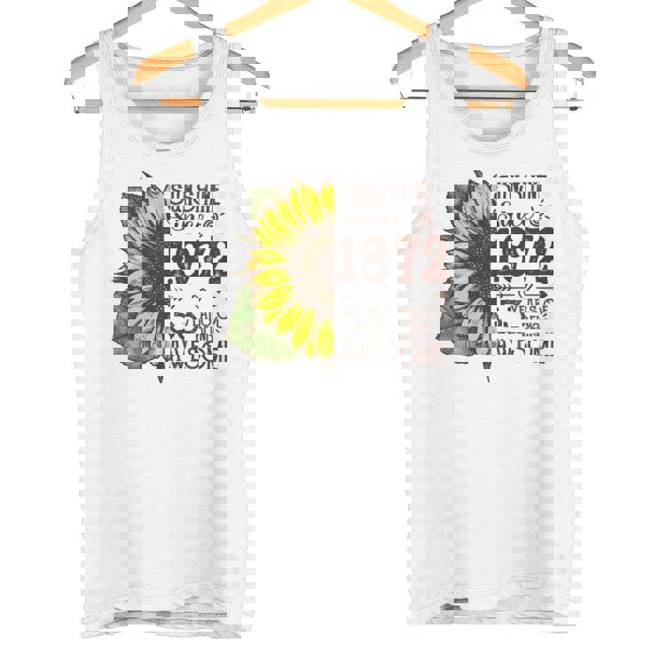 1972 Sunflower Sunshine 2025 Tank Top