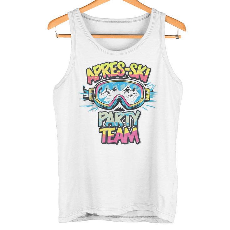 Apres Ski Party Team Lustges Hütten Party Urlaubs Outfit Tank Top