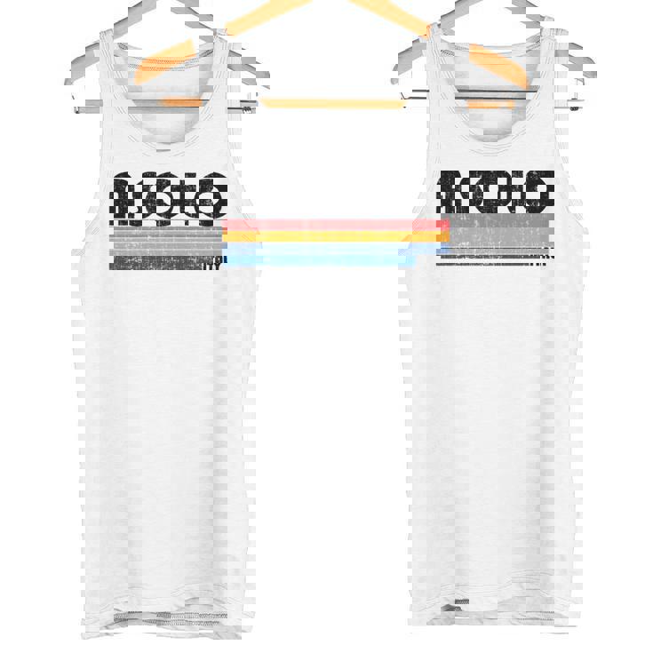 Asolo Italia Retro 70S 80S Style Manga Larga Camiseta sin mangas