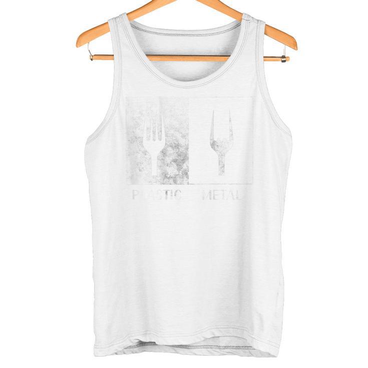 Backprint Plastik Heavy Metal Lustiges Musik Tank Top