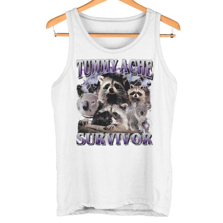 Belly Pain Survivor Raccoon Tank Top