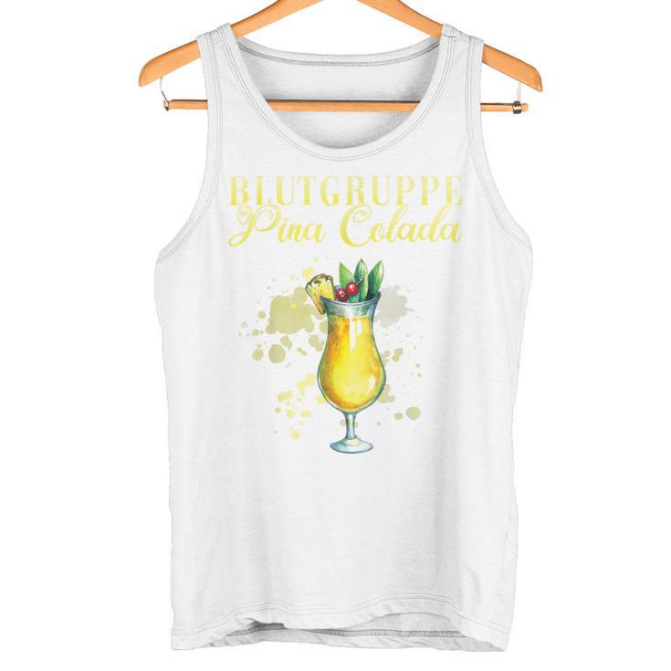 Blood Group Pina Colada Bartender Tank Top