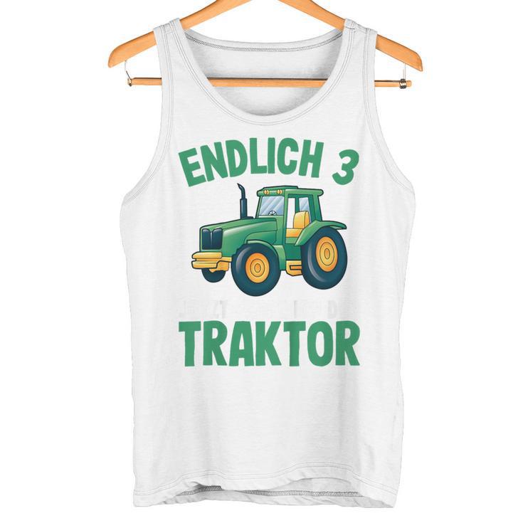 Children's Tractor Boys 3 Years 3Rd Birthday Boys Tractor Tank Top