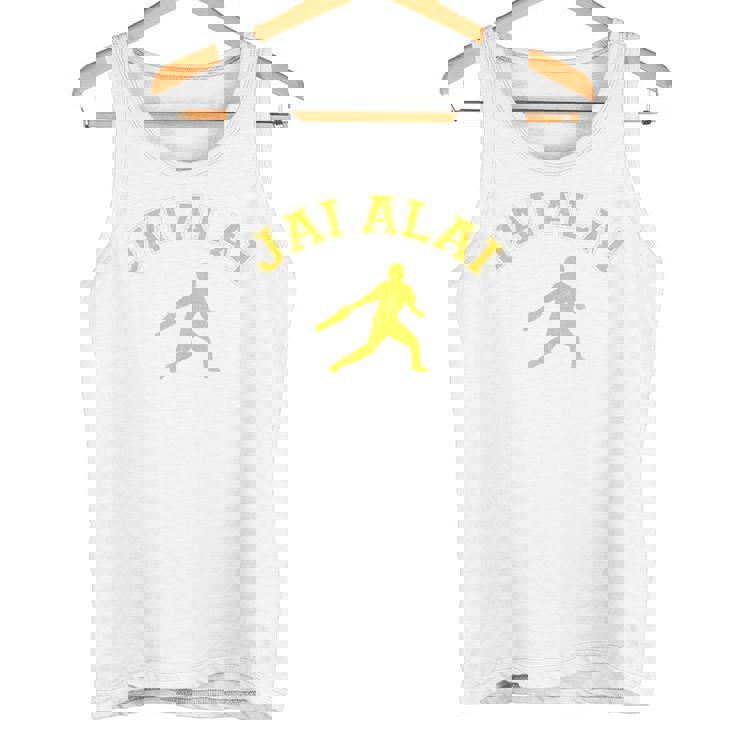 Clásico Estilo Universitario Jai Alai Sport Camiseta sin mangas
