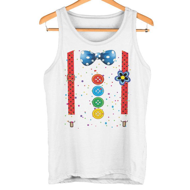 Clown Carnival Costume Clown Costume Clown Fancy Dress Confetti Tank Top