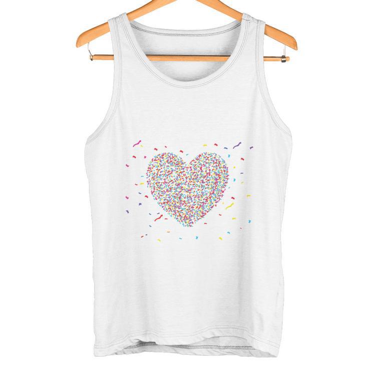 Confetti In The Heart Fancy Dress Carnival Confetti Costume Outfit Tank Top