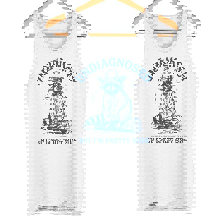 Cowboy Raccoon Meme | Unisex Tank Top | Fun Graphic Summer Wear