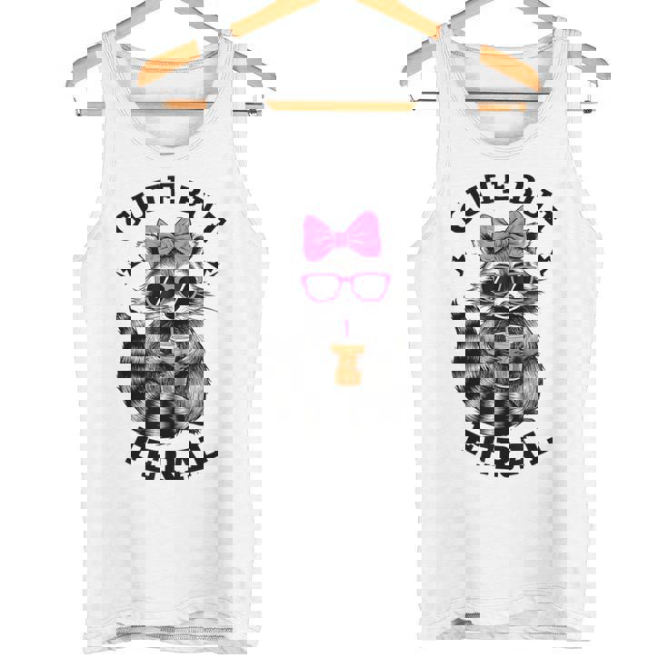 Cute Feral Raccoon | Vibrant Sunglasses | Small Tank Top