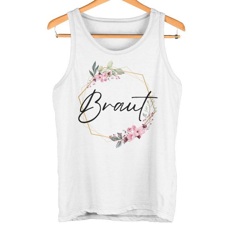 Damen Braut Bride Junggesellenabschied Dezent Herz Jga Bride To Be Tank Top