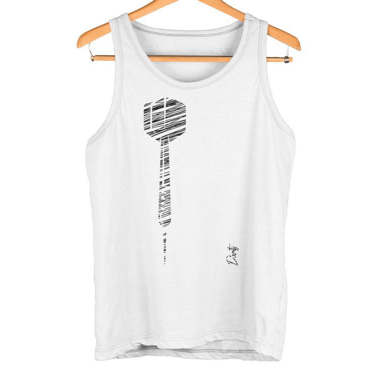 Dart Silhouette For Dart Player S Tank Top