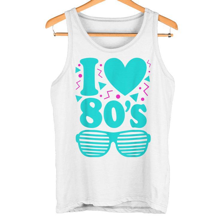 Disfraz De Fiesta Retro De Los Años 80 I Love The 80 Camiseta sin mangas