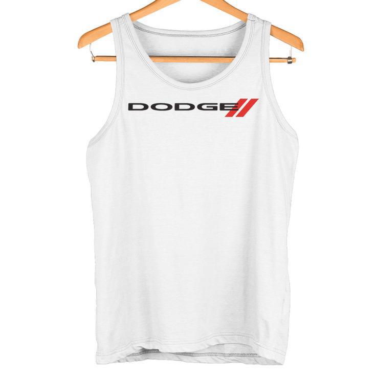 Dodge Wordmark Logo Gray Tank Top