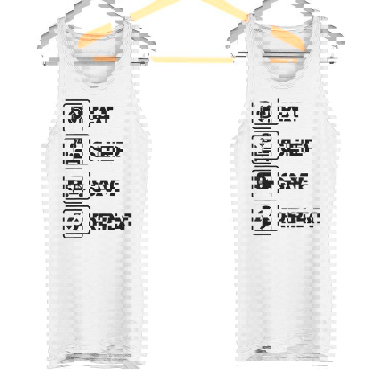 Eat Sleep Save Repeat Ambulancia Conductor Primeros Auxilios Rescate Regalo Camiseta sin mangas