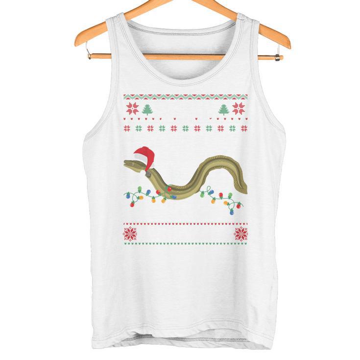 Eel I Want For Christmas I Angler Ugly Christmas Sweater Tank Top