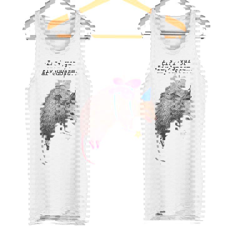 Fairy Godpossum Raccoon Trash Panda Tank Top for Animal Lovers