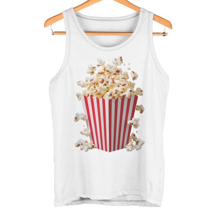 Fancy Dress & Carnival Retro Popcorn Costume Blue Tank Top