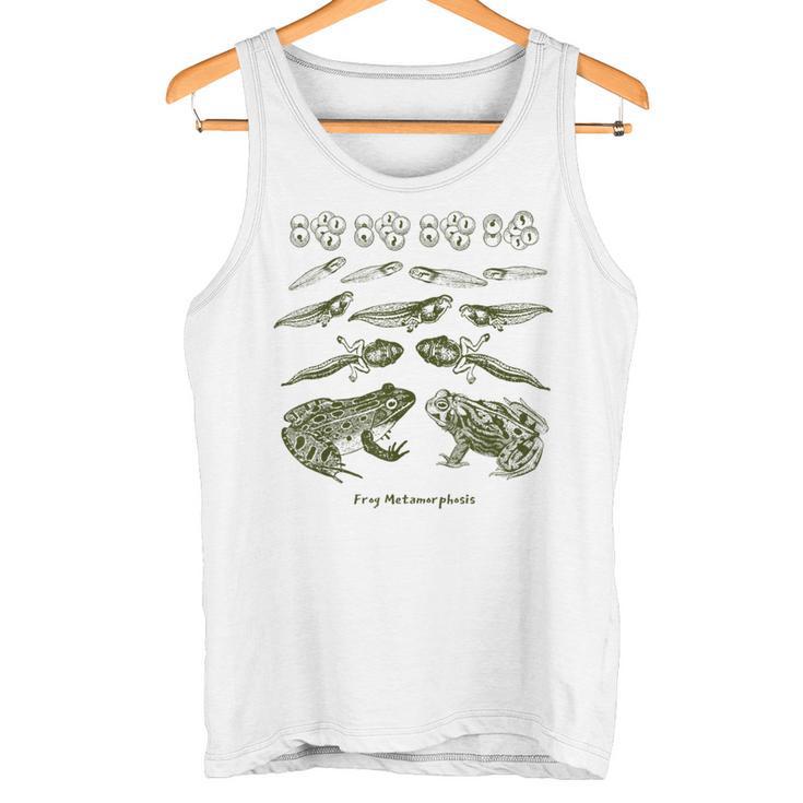 Frog Tadpole Life Cycle Metamorphosis Biology Science Tank Top