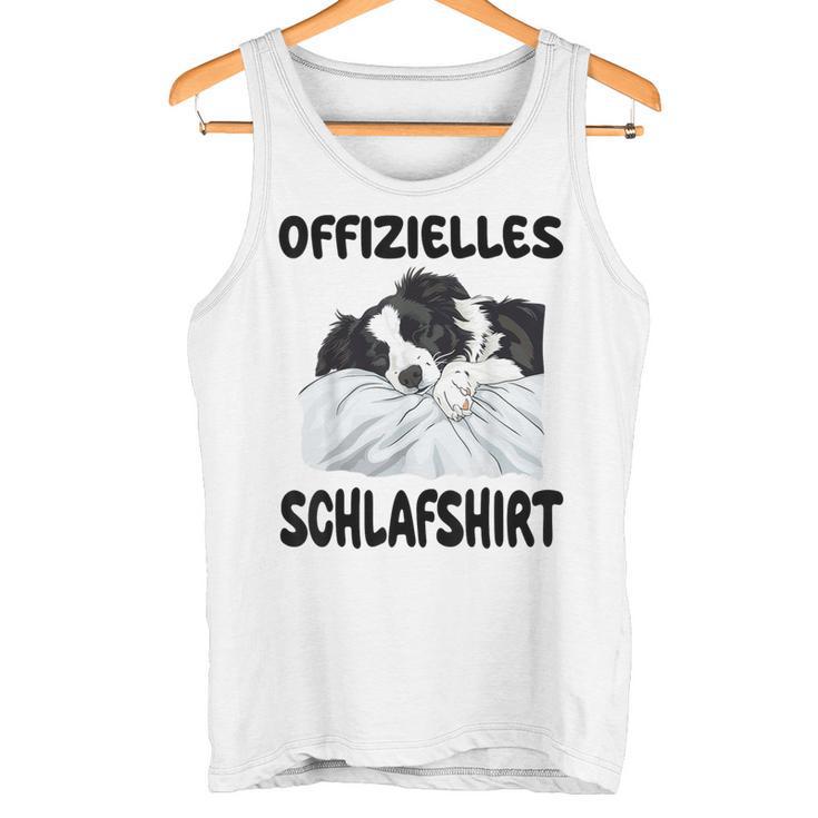 Border Collie Dog Official Sleep Tank Top