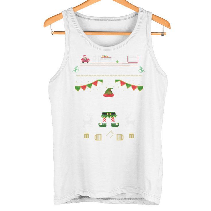 Christmas Elf For Gamers Elf 11 Gaming I Bims 1 Nerd Long-Sleeved Tank Top