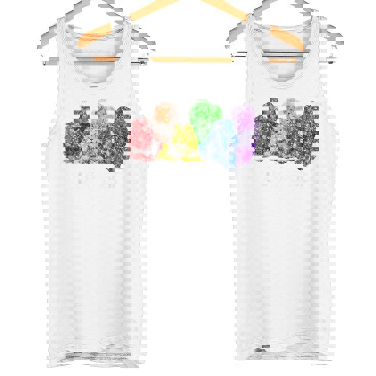Gay Pride Lions LGBT Rainbow Flag Vintage Tank Top