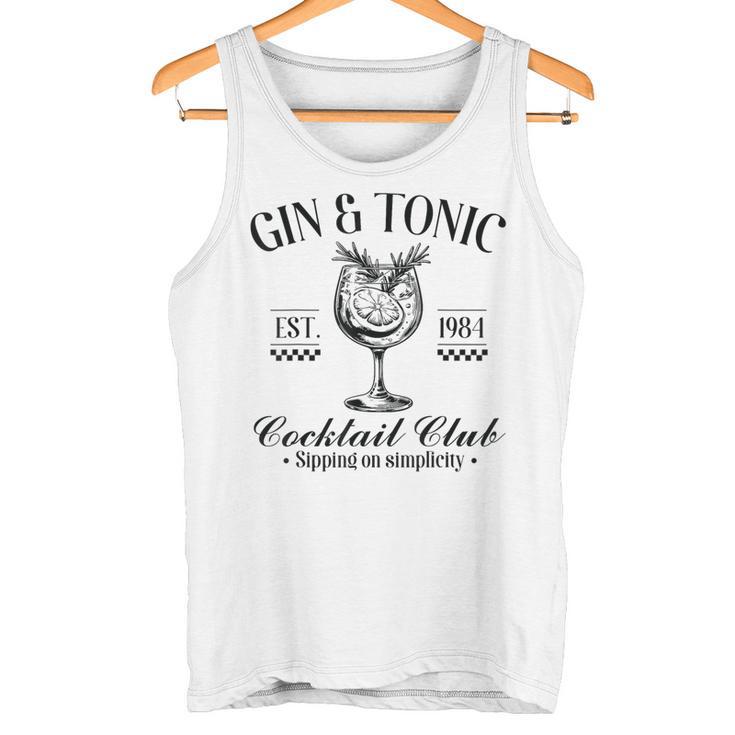 Gin And Tonic Cocktail Lovers Idea Tank Top