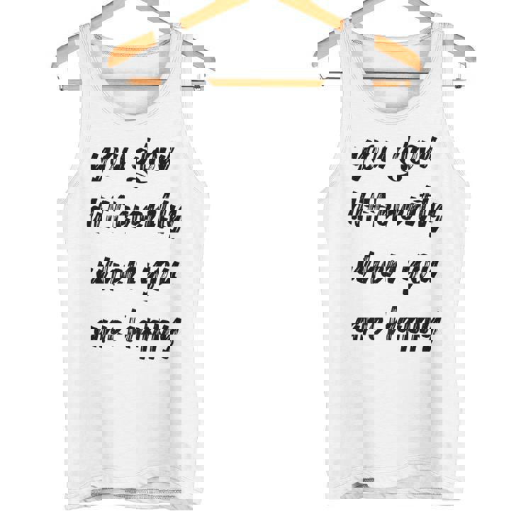 You Glow Differently When You Are Happy Quote Premium Tank Top