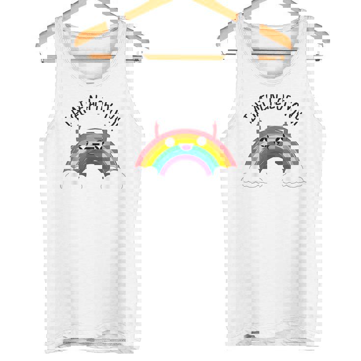 I Hate All Of You Dedo Medio Del Arco Iris Camiseta sin mangas