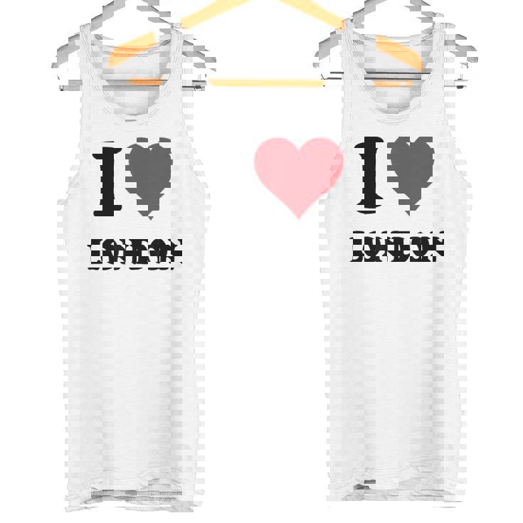 I Heart London Nombre I Love Cosas Personalizadas Camiseta sin mangas