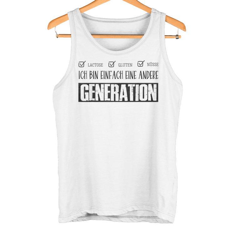 Ich Bin Einfach Eine Andere Generation Lustiges Blue Tank Top