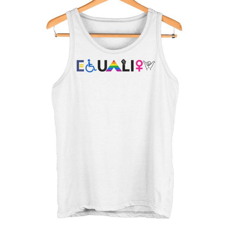 Igualdad Igualdad De Derechos Lgbtq Aliado Unity Pride Camiseta sin mangas