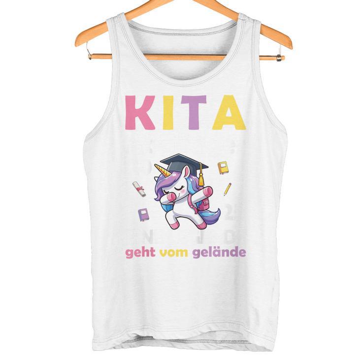 Kinder Kita Abgänger 2025 Schulkind Einschulung Schule Bye Bye Kiga Tank Top