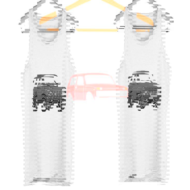 Lada Niva 4X4 Todoterreno Todoterreno Rusia Urss Manga Larga Camiseta sin mangas