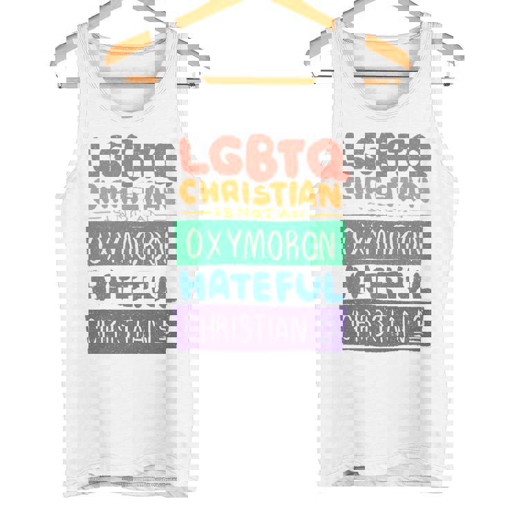 LGBTQ Christian Is Not An Oxymoron LGBT Pride Premium Tank Top