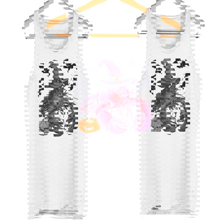 Lobster Halloween Costume Scary Pumpkin Bat Witch Tank Top