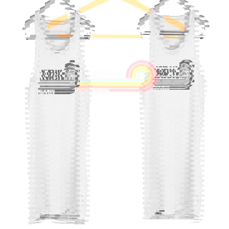 I Love Kendrick Personalizado Retro Sunset Primer Nombre Camiseta sin mangas