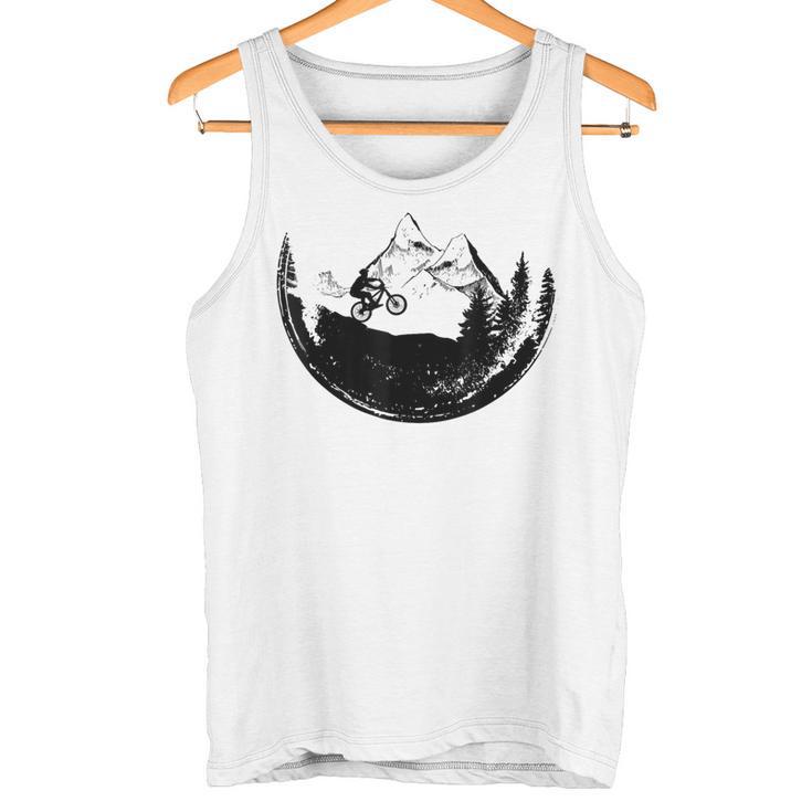 Mountain Bike Downhill Bicycle Mountains Bicycle Lovers Tank Top