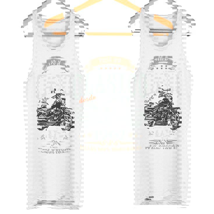 Nacido En 1967 58 Años Cumpleaños Moto Biker Hombre Motero Manga Larga Camiseta sin mangas