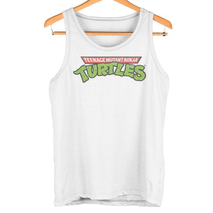 Nage Mutant Ninja Turtles Retro Logo Blue Tank Top