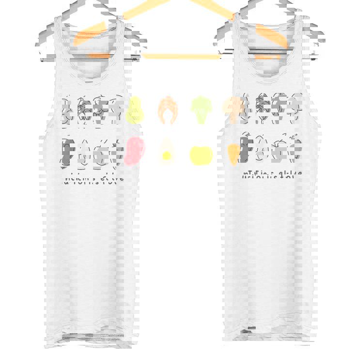 Nutrition Is Self-Love Self Care Dietitian Mental Health Tank Top