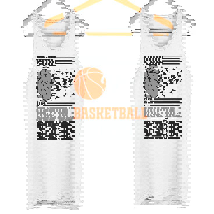 Proud Dad Of A 2025 Senior Basketball Graduate Grad 2025 Premium Tank Top