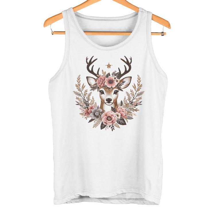 Reh Damen Reh Kostüm Kinder Carnival Reindeer Tank Top