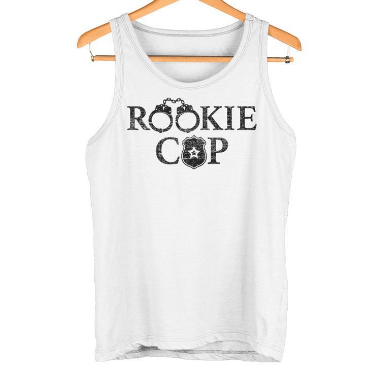 Rookie Novelty Rookie Cop Police Gray Tank Top