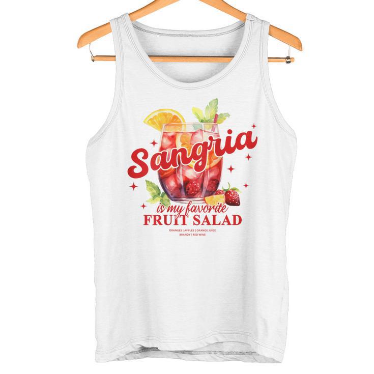 Sangria Is My Favorite Fruit Salad Party Tank Top